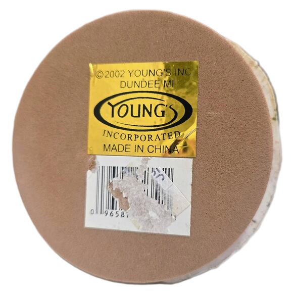 Young's Inc. Vintage Cutest Little Jar/Candle Stopper Christmas Angel w/Harp - Picture 8 of 8